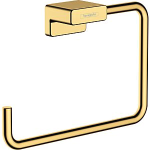 hansgrohe AddStoris Handtuchring 41754990 Wandmontage, Metall, polished gold optic