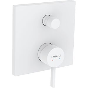 hansgrohe Finoris trim kit 76415700 concealed bath mixer, matt white