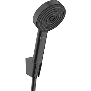 hansgrohe Pulsify Select S shower head holder set 24305670 105 mm, 3 spray modes Relaxation water-saving with shower hose 160 cm, matt black
