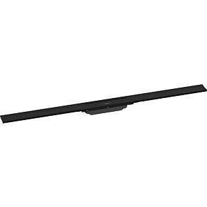 hansgrohe RainDrain Flex caniveau de douche 56046670 100cm, kit de finition, peut être raccourci, noir mat