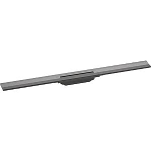 hansgrohe RainDrain Flex shower channel 56052340 90cm, finish set, can be shortened, for wall mounting, brushed black chrome