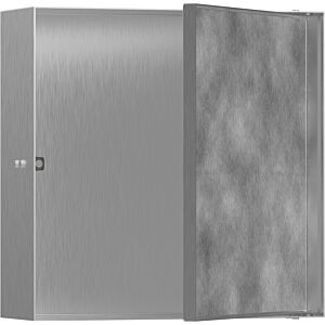 hansgrohe XtraStoris Wandnische 56085800 30x30x10cm, mit befliesbarer Tür, Edelstahl Optic