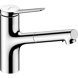 hansgrohe Zesis Küchenarmatur 74810000 mit Ausziehbrause, 2jet, 4,6 l/min, chrom