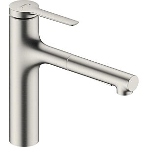 hansgrohe Zesis M33 160 kitchen mixer 74801800 hand spray, 2jet, Stainless Steel finish