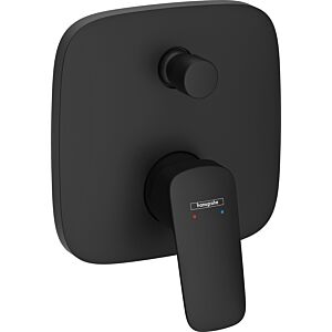 hansgrohe Logis mitigeur de bain 71405670 noir mat, encastré, 15,5x15,5 cm
