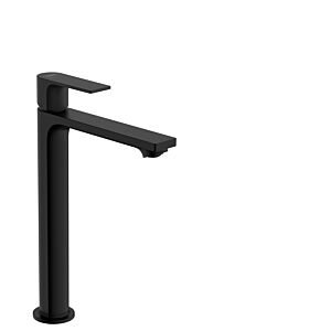 hansgrohe Rebris E mitigeur lavabo 72581670 avec tirants garniture de vidange , noir mat