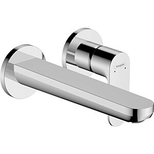 hansgrohe Rebris S set de montage final 801 trou mitigeur lavabo , pour montage mural, avec bec 205mm, chromé