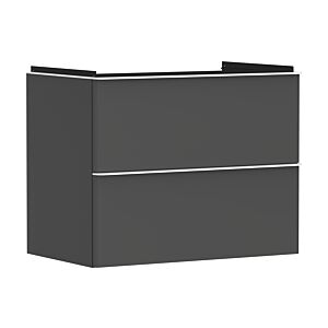 hansgrohe Xelu Q vanity unit 54028700 780x605x475mm, 2 drawers, matt diamond gray, matt white
