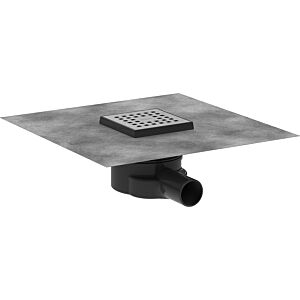 hansgrohe RainDrain Point set complet 56246800 évacuation ponctuelle, 100 x 100 mm, acier inoxydable brossé