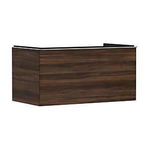 hansgrohe Xelu Q vanity unit 54061000 980x485x550mm, with drawer, dark walnut, chrome