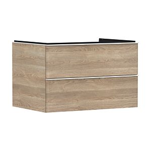 hansgrohe Xelu Q vanity unit 54076700 780x485x550mm, 2 drawers, natural oak, matt white