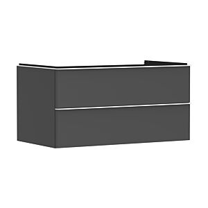 hansgrohe Xelu Q meuble sous-vasque 54079700 980x485x550mm, 2 tiroirs, gris diamant mat, blanc mat