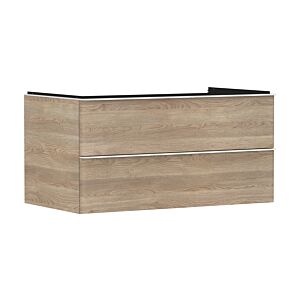 hansgrohe Xelu Q vanity unit 54080700 980x485x550mm, 2 drawers, natural oak, matt white