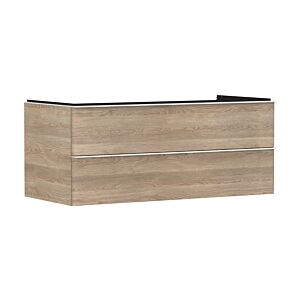 hansgrohe Xelu Q vanity unit 54084700 1180x485x550mm, 2 drawers, natural oak, matt white