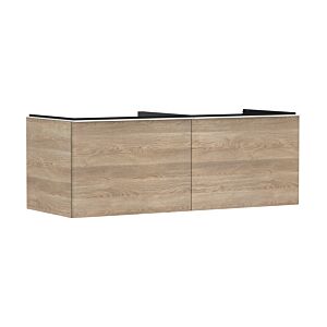 hansgrohe Xelu Q vanity unit 54068700 1360x485x550mm, 2 drawers, natural oak, matt white