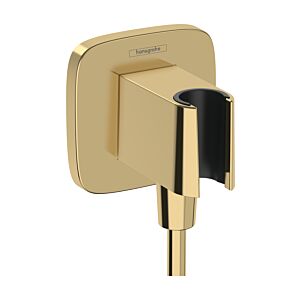 hansgrohe Fixfit wall connection 26887990 softsquare, with shower holder, polished gold optic