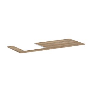 hansgrohe Xelu Q console 54097230 1360 x 550 mm, cutout on the left, 540 x 480 mm, natural oak
