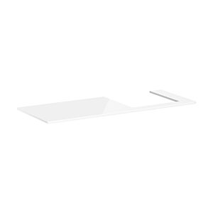 hansgrohe Xelu Q console 54098050 1360 x 550 mm, découpe à droite, 540 x 480 mm, blanc brillant