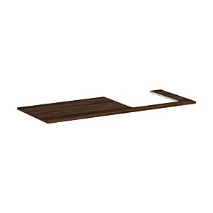 hansgrohe Xelu Q console 54098630 1360 x 550 mm, cutout on the right, 540 x 480 mm, dark walnut
