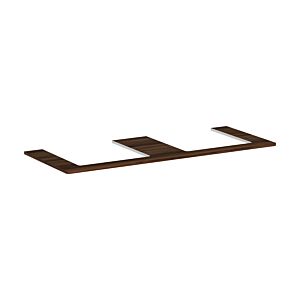 hansgrohe Xelu Q console 54099630 1360 x 550 mm, 2 découpes 500 x 480 mm, noyer foncé