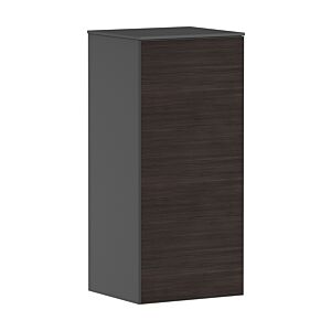 hansgrohe Xevolos E mid-tall cabinet 54214730 400x360x890mm, left, slate gray matt, dark oak