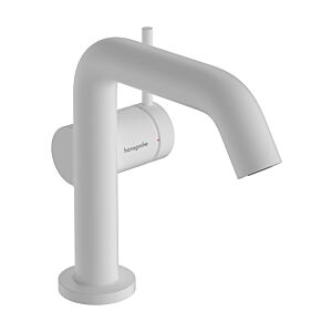 hansgrohe Tecturis S mitigeur lavabo 73322700 projection 110mm, push-open garniture de vidange , blanc mat