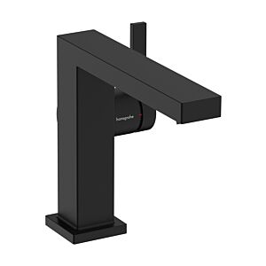 hansgrohe Tecturis E mitigeur lavabo 73024670 projection 155mm, avec garniture de vidange push-open , noir mat