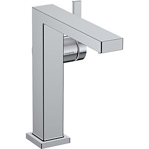 hansgrohe Tecturis E single-lever basin mixer 73041340, projection 157 mm, without waste fitting, brushed black chrome