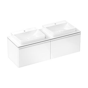 hansgrohe Xelu Q Konsole 54112050 1560 x 550 mm, 2 Ausschnitte 600 x 480 mm, weiß hochglanz