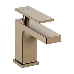 hansgrohe Tecturis E wash basin mixer 73002140 projection 122mm, with pop-up waste set, brushed bronze