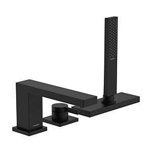 hansgrohe Tecturis E mitigeur de bain 3 trous 73443670 avec sBox, noir mat
