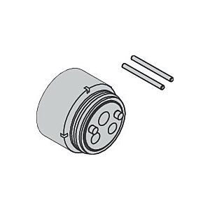 hansgrohe extension match0 32498000 25 mm, pour mitigeurs de bain encastrés
