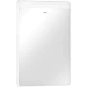 hansgrohe Xarita Lite Q Spiegel 54956700 mit horizontaler LED-Beleuchtung, mattweiß, B 500 x H 700 x T 30 mm, 5 W
