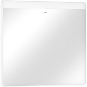 hansgrohe Xarita Lite Q miroir 54958700 avec éclairage LED horizontal, blanc mat, L 800 x H 700 x P 30 mm, 8 W