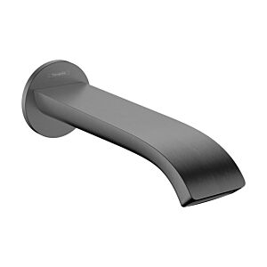 Bec de baignoire mural Hansgrohe Vivenis 75410340, saillie 202 mm, chrome noir brossé