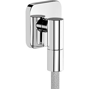 hansgrohe FixFit Fine Q Wandanschluss 28884000 mit Rückflussverhinderer, Q, softsquare, chrom