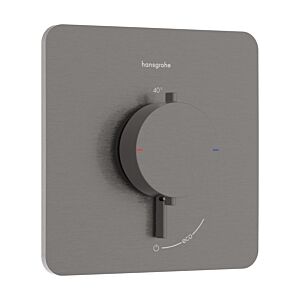 hansgrohe Ecostat Comfort Q Thermostat 33712340 concealed, for 1 outlet, 25.9 l/min, brushed black chrome