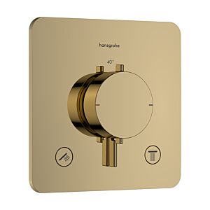 hansgrohe Ecostat Comfort Q Thermostat 33713990 Unterputz, für 2 Verbraucher, 24 l/min, polished gold optic
