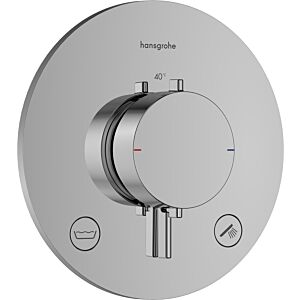 hansgrohe Ecostat Comfort S Thermostat 33718000 concealed, for 2 outlets, 23 l/min, EN 1717, chrome