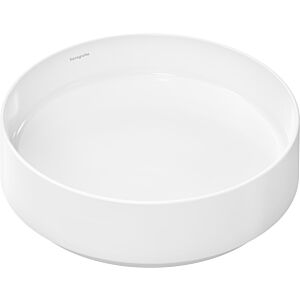 hansgrohe Xuniva Evo S countertop washbasin 60323450 400x400mm, round, without tap hole/overflow, white