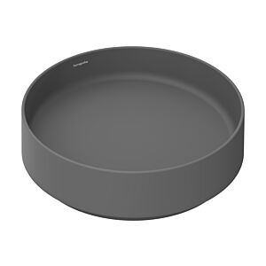 hansgrohe Xuniva Evo S countertop washbasin 60323760 400x400mm, round, without tap hole/overflow, slate grey matt