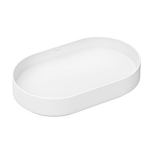 Vasque à poser Hansgrohe Xuniva Evo U 60325700 650 x 400 mm, ovale, sans trou de robinetterie ni trop-plein, blanc mat