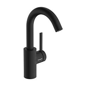 Mitigeur de lavabo Hansgrohe Zesis S 74742670, saillie de 142 mm, ouverture par simple pression, noir mat