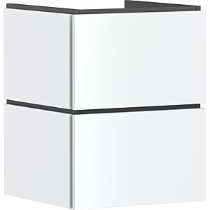 Meuble sous-vasque Hansgrohe Xilesa E 54291700 480 x 470 mm, 2 tiroirs PushOpen, blanc mat