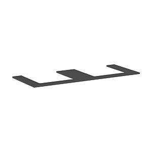 Console Hansgrohe Xilesa E 54274760 1375x550mm, 2 découpes, gris ardoise mat