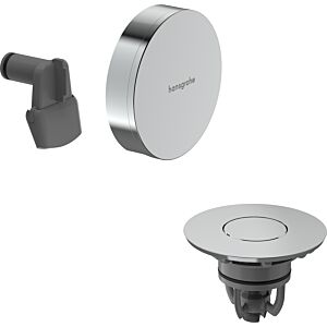 Bonde et trop-plein Hansgrohe Exafill 58131000, finition chromée, kit complet avec arrivée de baignoire
