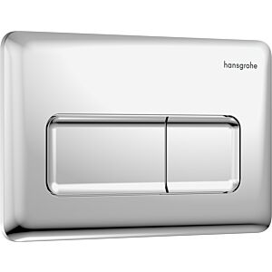 hansgrohe iFrame Original Q flush plate 66001000 for dual flush, plastic, chrome