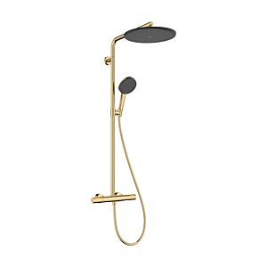 hansgrohe Raindance Alive S Puro shower system 24592990 1 spray mode with Ecostat element, 12 l/min, polished gold optic