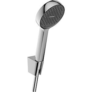 Support de pommeau de douche Hansgrohe Activera Select S 95 28054000 2 jets, Ø 95 mm, flexible de douche 1600 mm, chromé