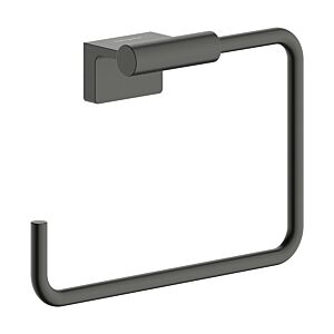 Anneau porte-serviettes mural hansgrohe AddStoris S 41784340, chrome noir brossé